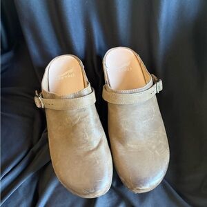 Dansko Tan Leather Clogs